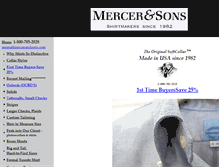 Tablet Screenshot of mercerandsons.com